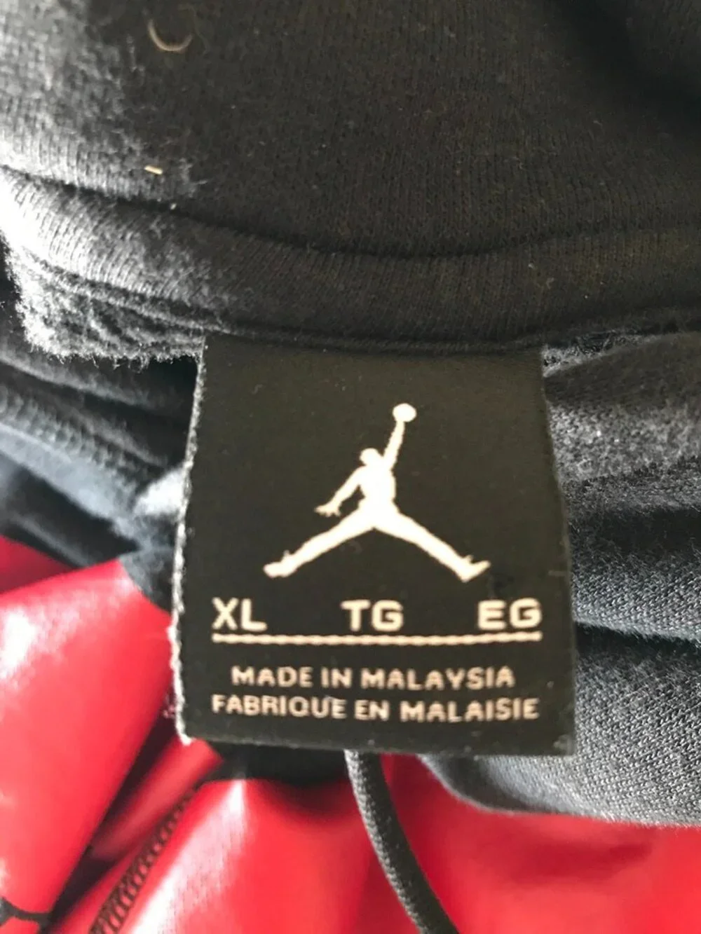 HooDED SWEATSHiRT AIR JORDAN vintage XL pullover black hoodie